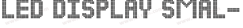 led display smal字体转换